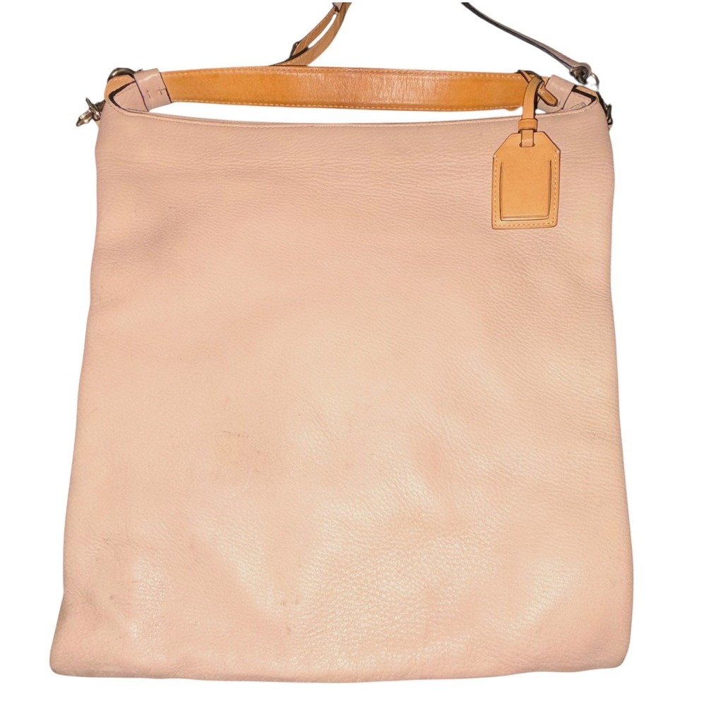 Reed Krakoff Crossbody Bag Large Blush Pink Pebbled‎ Leather Gold Hardware
